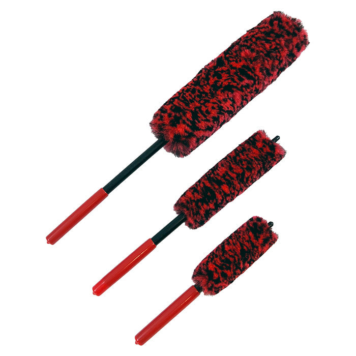 Fälgborstesats i mikrofiber - 3 st.