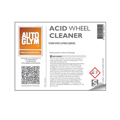 Etikett Autoglym Acid Wheel Cleaner