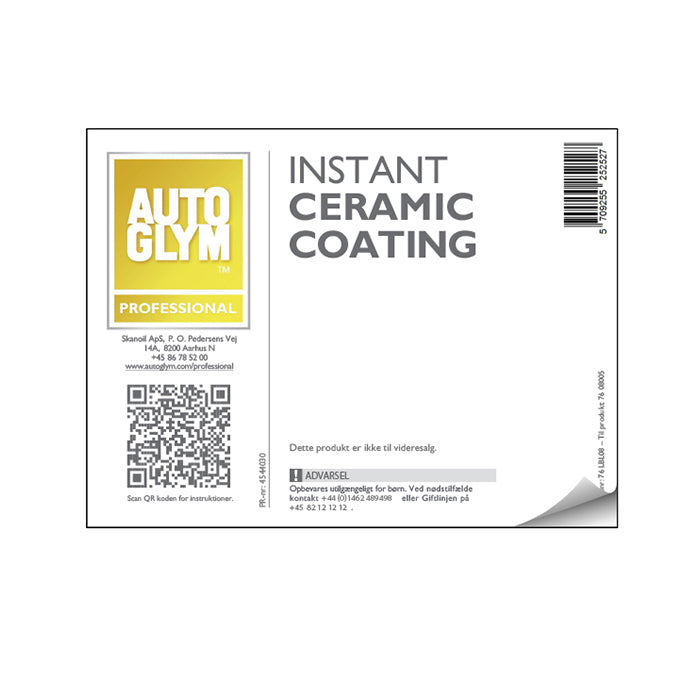 Etikett Autoglym Instant Ceramic Coating