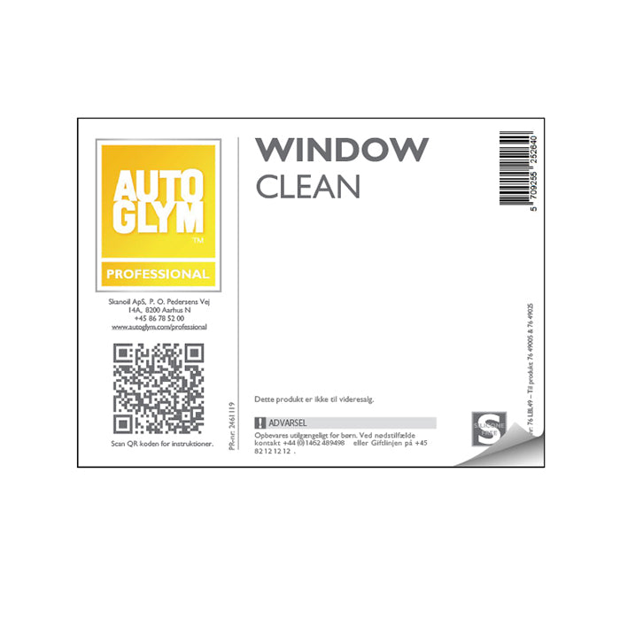Etikett Autoglym Window Clean