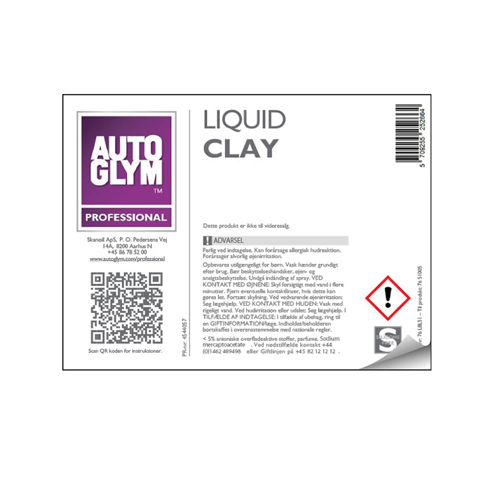 Etikett Autoglym Liquid Clay