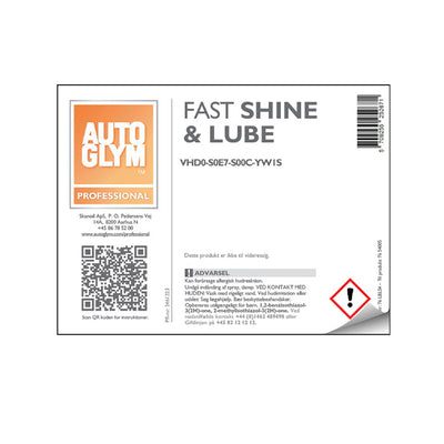Etikett Autoglym Fast Shine & Lube