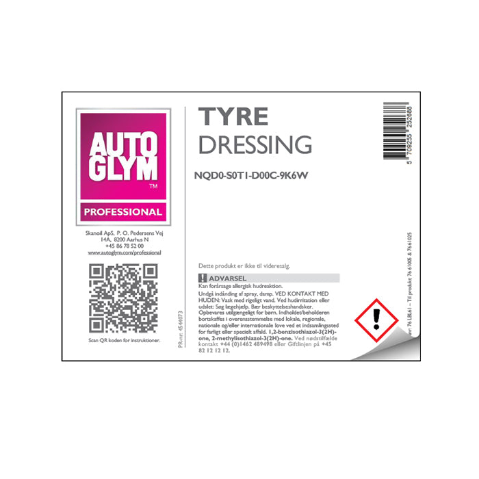 Etikett Autoglym Tyre Dressing