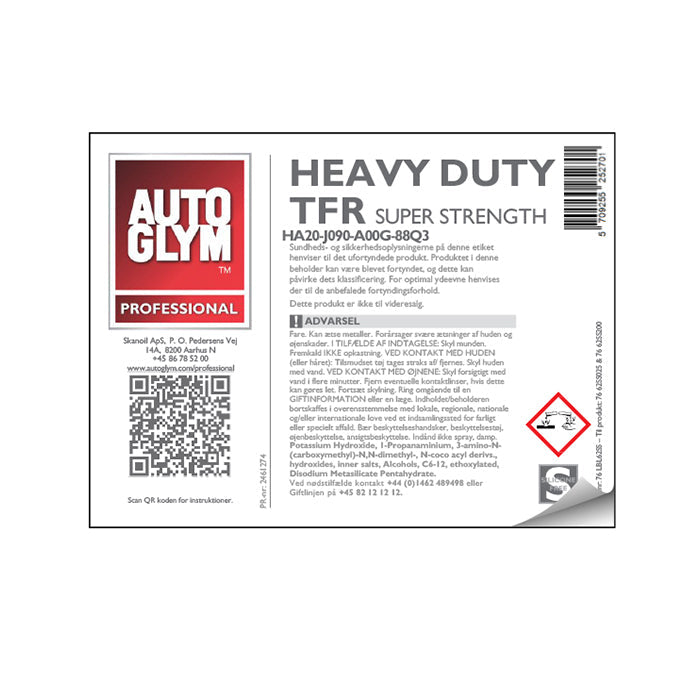 Etikett Autoglym Heavy Duty TFR SuperStrength