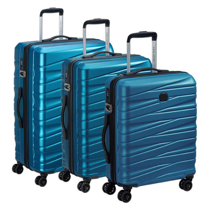 Delsey Paris Tiphanie 3-delat hårt resväskeset steelblue