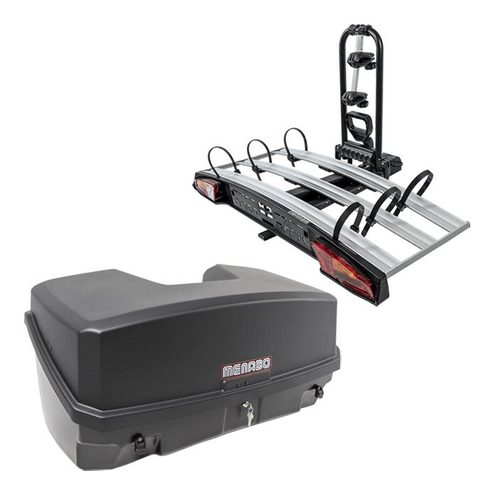 Menabo Mizar bagagebox 300L svart + Alcor paket