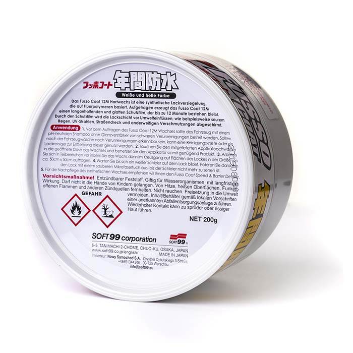 Soft99 Fusso Coat 12 Months Wax, Light (3)