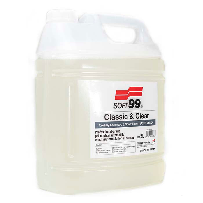 Soft99 Classic & Clear - Creamy Shampoo & Snow Foam 5L (2)
