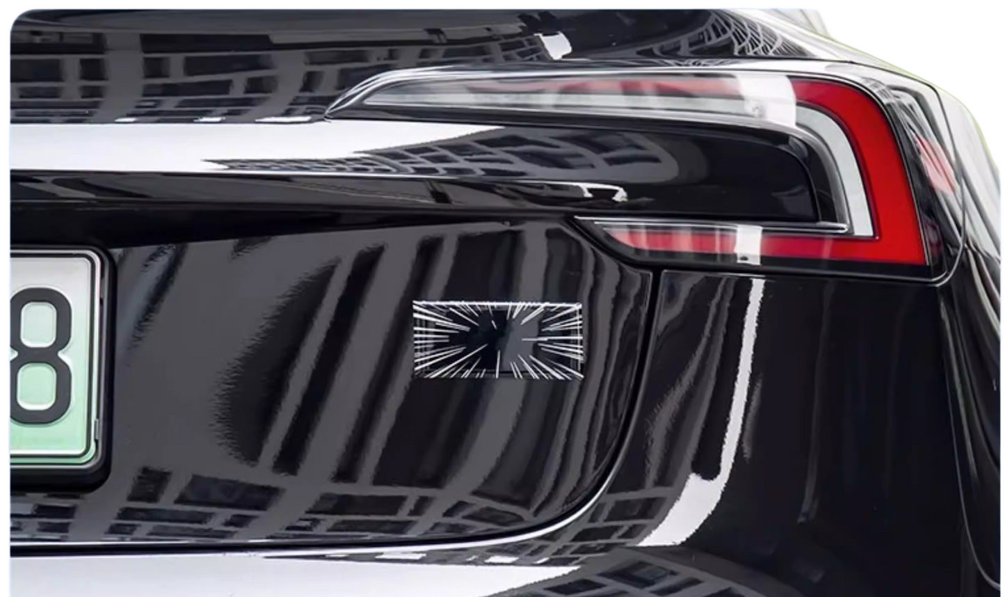 Time Tunnel Bakluckeemblem: Tesla (Självhäftande Badge) (7)