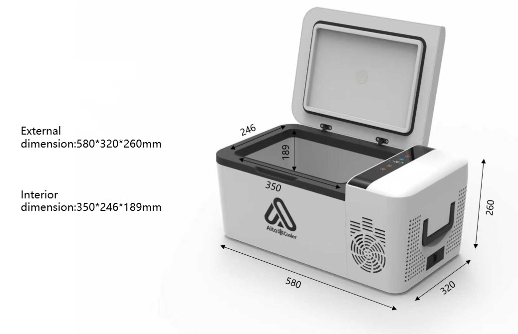 Alto Cooler CF15e Kompressor Kylbox Vit - 15 liter (9)