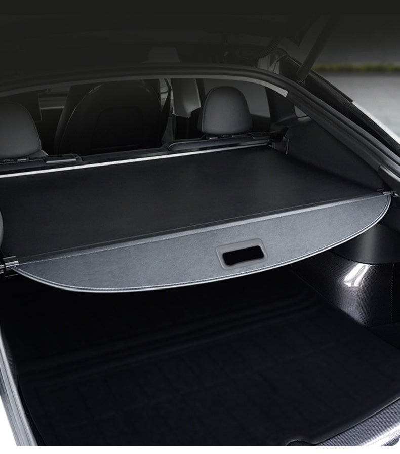 Premium Hatthylla till Tesla Model Y (2020-2024): Bagageutrymmesskydd (6)