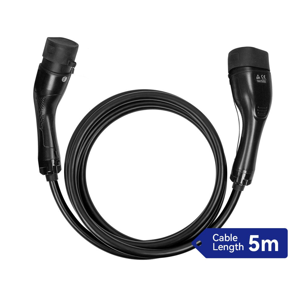 Chargr Typ 2-laddkabel, kabellängd 5 meter
